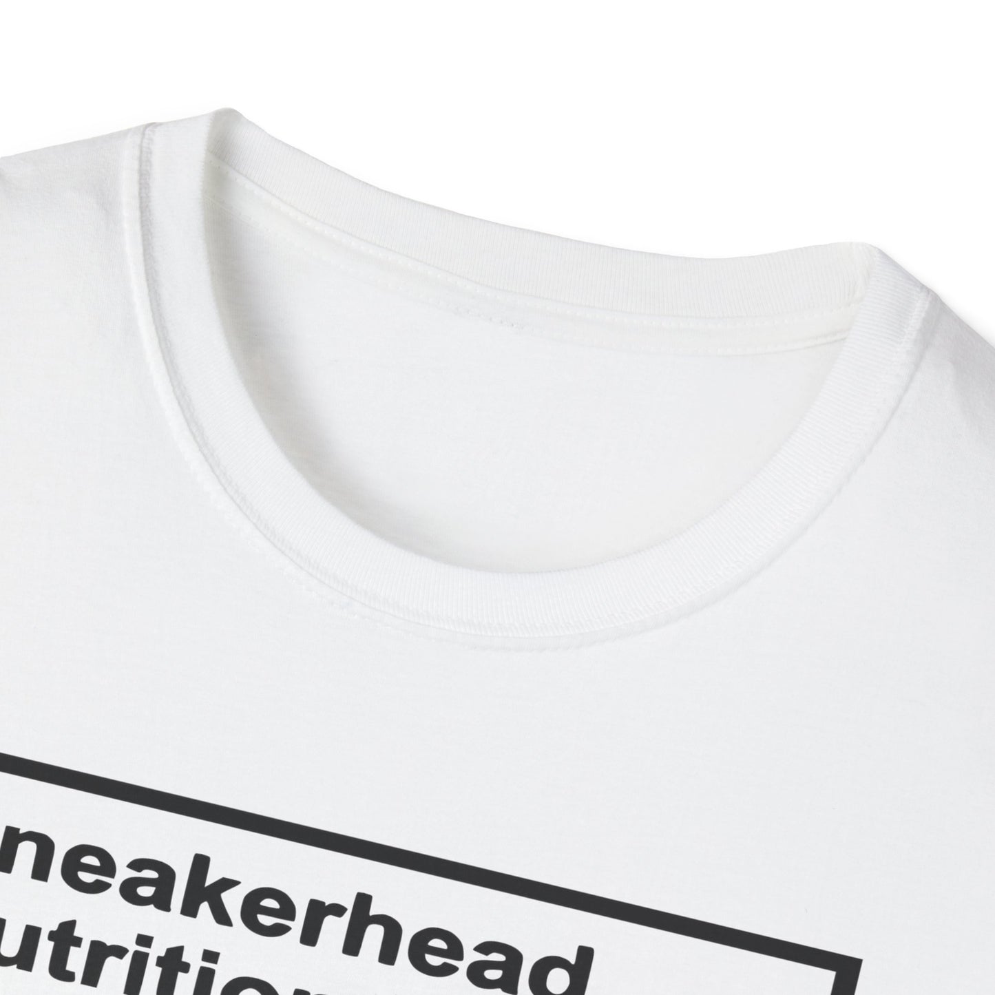 Sneakerhead Nutrition Facts T-Shirt | Cool Graphic Tee for Sneaker Lovers, Gift for Sneakerheads, Casual Streetwear, Unique Apparel